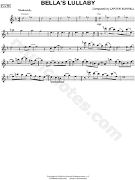 Find your perfect arrangement and access a variety of transpositions so you can print and play instantly, anywhere. Bella S Lullaby From Twilight Movie Sheet Music Flute Solo In D Minor Download Print Sku Mn0078699