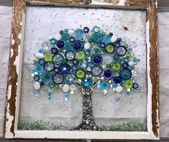 Glass Art Tree Of Life Glass Window Art Glass Art Broken Glass Art