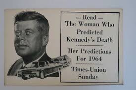 1964 Times Union Ad Woman Who Predicted Kennedy Death Jeane Dixon Ephemera 