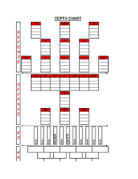 Football Depth Chart Template Excel Format Football