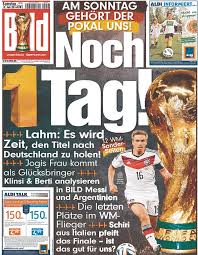 Stay tuned and subscribed for more football videos like this! Germany S Newspapers Back Their Team For World Cup Glory At The Maracana Daily Mail Online