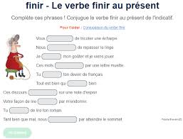 Conjuguer finir (verbe du 2ième groupe) indicatif. Pin On Jeux Educatifs En Ligne