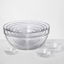 Set Of 10 Glass Mixing Bowls Made By Design Glass Mixing Bowls Mixing Bowls Set Mixing Bowls