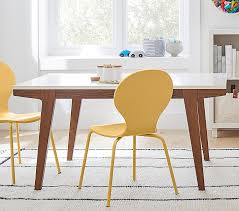 Natural wood grain peeks through a driftwood gray finish to make each of our santa rosa round dining tables unique. West Elm X Pbk Modern Play Table Pottery Barn Kids
