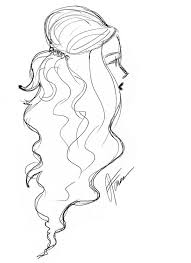 Hairstyle Sketches From Lucky Fabb The Style Confessions Hair Sketch How To Draw Hair Sketches