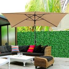 Giveu 3 in 1 lighting chandelier with 4pcs battery operated led candle with remote, table centerpiece for indoor or outdoor gazebo, patio decoration, black 4.3 out of 5 stars 964 $62.99 $ 62. Best Rectangular Patio Umbrella With Solar Lights 5 Top Rectangular Solar Umbrellas Outsidemodern