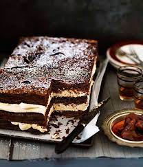 Chocolate Millefeuille With Burnt White Chocolate Cream Recipe Desserts Food Chocolate Recipes