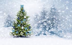 Christmas Tree In The Snowy Forest Hd Wallpaper Christmas Tree Wallpaper Christmas Tree Background Tree Wallpaper