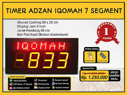 Jam sholat digital ukuran paling kecil, bisa di buat sesuai keinginan anda bentuk atau model yg anda inginkan. Produsen Jam Masjid Solo Bayar Saat Barang Sampai
