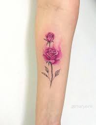 40 Simple Cute Tattoo Ideas Designs For You Pink Rose Tattoos Rose Tattoos Feather Tattoos