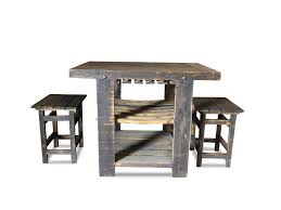 Shop our best selection of kitchen island lighting to reflect your style and inspire your home. Rustic Kitchen Island Table Set 2 Stools Wine Rack Southwestern Style Sold By Rustic Deco On Storenvy