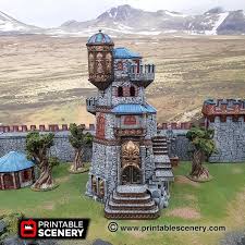 Ironhelm Fortress Printable Scenery In 2020 Dungeons And Dragons Scenery 28mm Miniatures