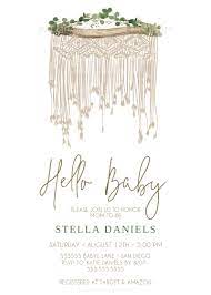 Boho Baby Shower Invitation Instant Download Bohemian Etsy Bohemian Baby Shower Boho Baby Shower Invitations Boho Bridal Shower Invitations