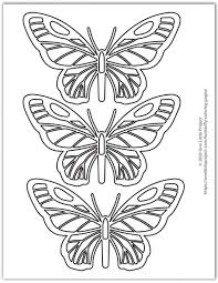 Small version 2 download here: Simple Butterflies Coloring Pages Butterfly Coloring Pages Free Printable Butterflies One Little Project Parents Teachers Churches And Recognized Nonprofits May Print Or Copy A Page Or Multiple Sheets For Use