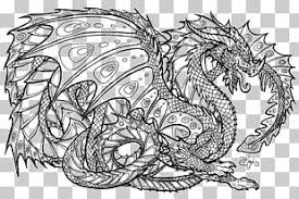Tatouage dragon tattoos coloring pages for adults. Coloring Book Dragon Child Adult Fantasy Png Clipart Adult Art Artwork Black And White Book Free Png Download