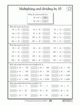 These word problems worksheets are appropriate for 4th grade 5th grade 6th grade and 7th grade. Multiplying And Dividing By 10 Part 3 3rd Grade Math Worksheet Greatschools