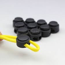 10 pcs paracord cord lock clip clamp buckle toggle 2 hole toggle stopper black wish in 2021 paracord diy lock cord