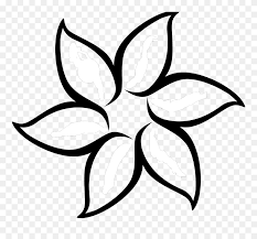 Download Basic Flower Clipart Png Great Template For Flower Flower Outline Clipart Transparent Png 5290614 Pinclipart