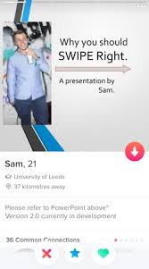 Swipe right to find the perfect match name. This Guy S Tinder Profile Is A Full On Powerpoint Presentation He S Our New Hero Capital