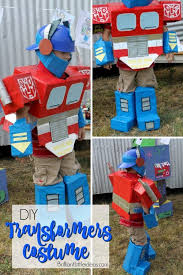 Diy Optimus Prime Transformer Costume Brilliant Little Ideas Diy Costumes Kids Transformer Costume Boy Costumes