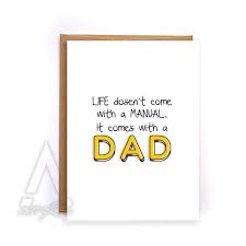 Daughter Birthday Card For Father From Son Funny Fathers Day Card From Daughter Life Doesn T Come With A Manual Dad Birthday Fathers Day Card From Son Card From Kids Gc231 Dad Birthday Card Funny Fathers Day Diy Father S