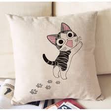 Sweet Home Cat De Chi Impression Lin Coton Taie De Par Luembroidery 12 00 Chi S Sweet Home Pillows Cat Icon