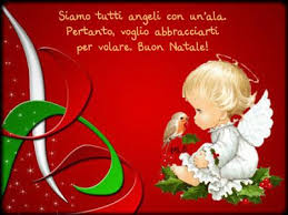 Buon Natale Angelo Mio I Miei Pensieri Buon Natale Natale Cartolina Buon Natale