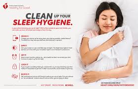 Lots of information about better sleep habits are posted at the national sleep foundation website. How To Sleep Better Infographic American Heart Association