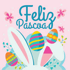 Estamos proximos de uma festividade mais doces do ano a páscoa! Cute Feliz Pascoa Greeting Card With Ear Easter Rabbit 280296 Download Free Vectors Clipart Graphics Vector Art