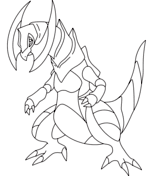 Haxorus Coloring Page Pokemon Drawings Pokemon Coloring Pages Pokemon Sketch Coloring these pokemon coloring sheets is a great way to spend the afternoon no matter your age.