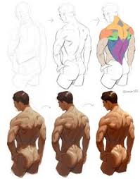 So look at this diagram, then find a use that woman as a reference, use this diagram to see major muscle groups and where they go, and combine them. Back Muscles Drawing Reference Anime Fat Art References And Resources
