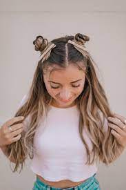 Space Buns Rose Hair Clip Hair Clips Medium Hair Styles