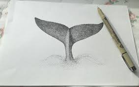 The Big Tail Stippling Art Pointillism Cool Art Drawings
