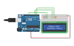 That black adapter uses the pcf8574t ic chip which converts i2c serial data to parallel data for the lcd display. Arduino With Lcd Interface Tinkercad