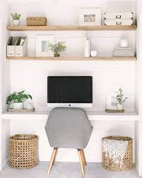 Buildit's website and search floating desk or jumbo floating shelves. Diy Office And Floating Desk Katie Lamb