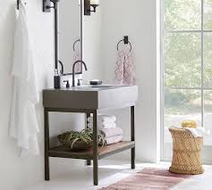Frances Single Sink Vanity Ndash 36 Quot 8203 Potterybarn In 2020 Single Sink Vanity Vanity Sink Modern White Bathroom