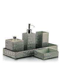 Viagdo bamboo bathroom storage cabinet, freestanding storage cabinets with 2 louvered doors. Bath Accessories In India