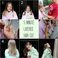 Try a shaven head combined with a man ponytail. My Easy Diy 5 Minute Layered Haircut Practical Stewardship
