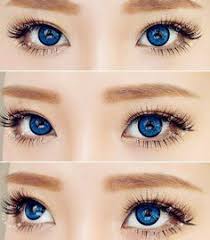 Eos Dollyeye Blue Color Contact Lens Big Eye Circle Lens Eye Contact Lenses Colored Contacts Contact Lenses Colored
