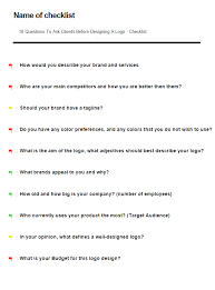 10 Good Logo Questions To Ask Clients Before Designing A Logo Cool Logo This Or That Questions Logo Design