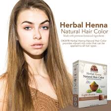 Unwrap your hair and rinse with water. Herbal Henna Hair Color Light Brown Natural Hair Coloring Solution Free Of Harmful Chemicals Provides Rich Vibrant Color Adds Nourishing Properties Leave Light Hair Color Henna Hair Color Henna Natural Hair