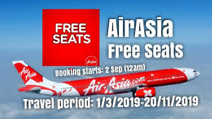 We use cookies to give you a better experience on airasia.com. Airasia Free Seats Promo Is Back Again Get Ready To Book 2nd September 12am Miri City Sharing