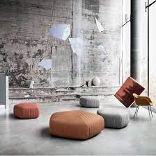 Low Chair Footstool With Fabric Upholstery Living Room Furniture Styles Living Room Stools Living Room Chairs