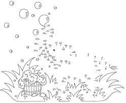 Ausmalbild Malen Nach Zahlen Elefant Mit Seifenblasen Kostenlos Ausdrucken Prints Dots Fun