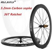 700c Carbon fiber Spoke bike Wheels Disc Brake 36T Ratchet ...