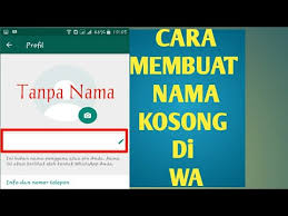 Langkah pertama untuk membuat nama whatsapp wa kosong biostatus wa agar foto profil di facebook bbm terlhat keren bisa dengan cara mengganti background fotonya. Cara Membuat Nama Kosong Di Profil Whatsapp Youtube