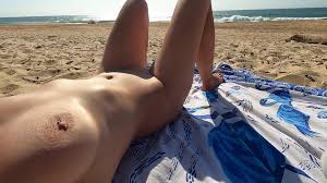 A Sexy French Milf Stripped Naked on Beach - TeenSexOnline.com