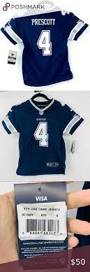 Dallas Cowboys Prescott Game Day Jersey Youth S Dallas Cowboys Nfl Outfits Dallas Cowboys Tony Romo