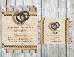 Printable Wedding Invitation Horse Shoe And Rope Wedding Etsy Camouflage Wedding Invitations Printable Wedding Invitations Fun Wedding Invitations