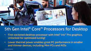 For the first time, intel is offering its best processor graphics, the iris pro graphics solution with an unlocked processor for desktop form factors. The Intel Broadwell Desktop Review Core I7 5775c And Core I5 5675c Tested Part 1